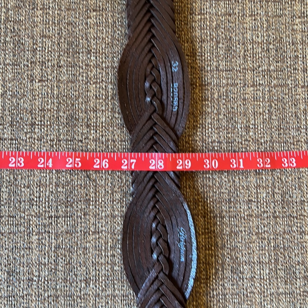 Brighton Brown Belt with Silver and Blue Buckle - Picture 10 of 10